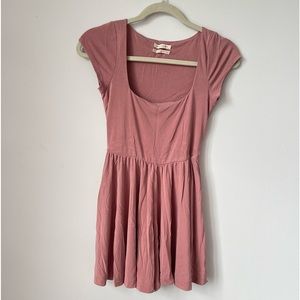 Dusty Rose Skater Dress